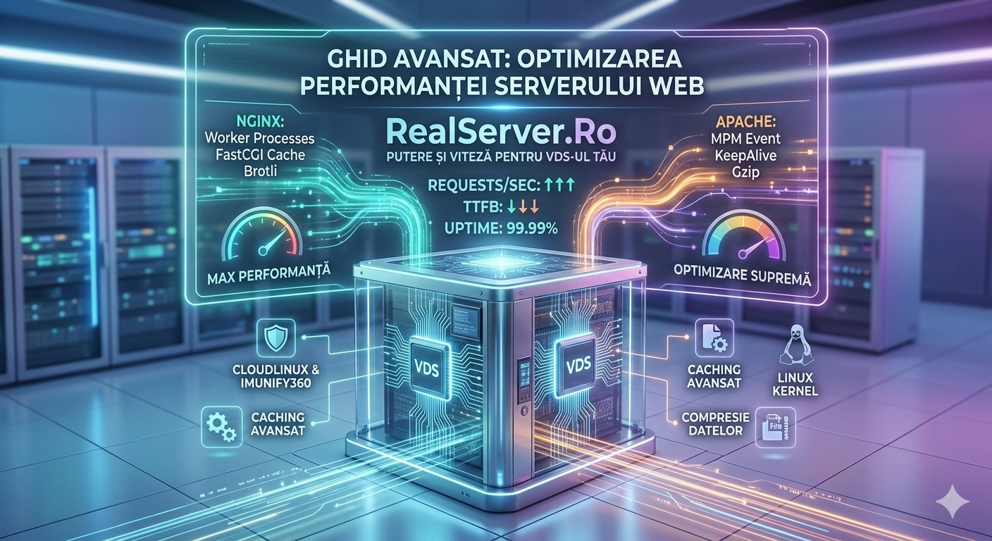 Ghid Avansat Optimizarea Performanței unui Server Web Nginx sau Apache pe un VDS Linux